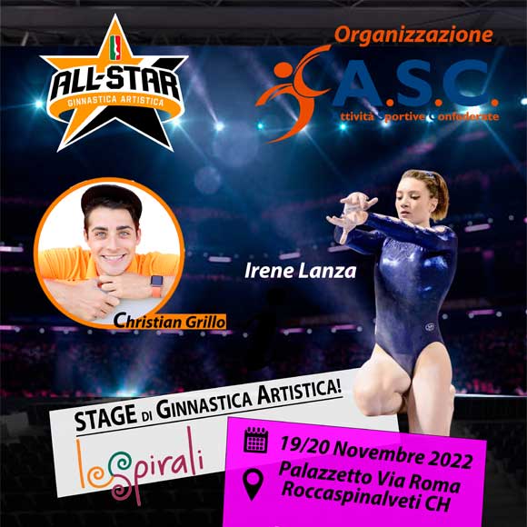 Stage di Ginnastica Artistica Chieti con Irene Lanza