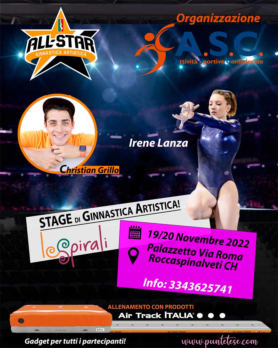 Stage di Ginnastica Artistica Chieti con Irene Lanza