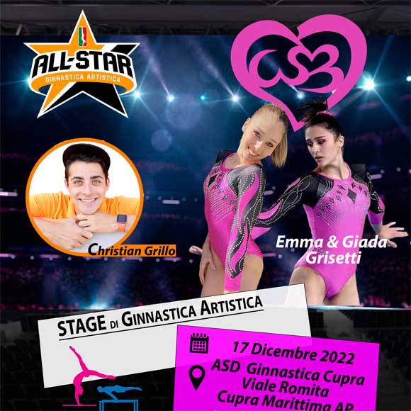 Stage di Ginnastica Artistica con Emma e Giada Grisetti