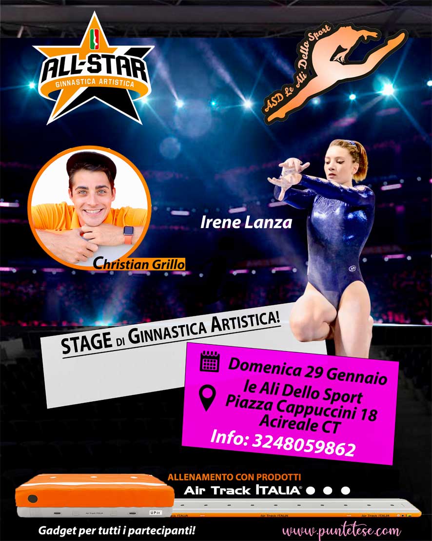 Locandina Stage di Ginnastica Artistica a Catania