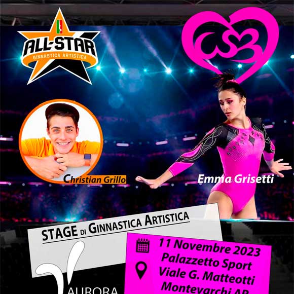 Stage di Ginnastica Artistica a Montevarchi (AR)