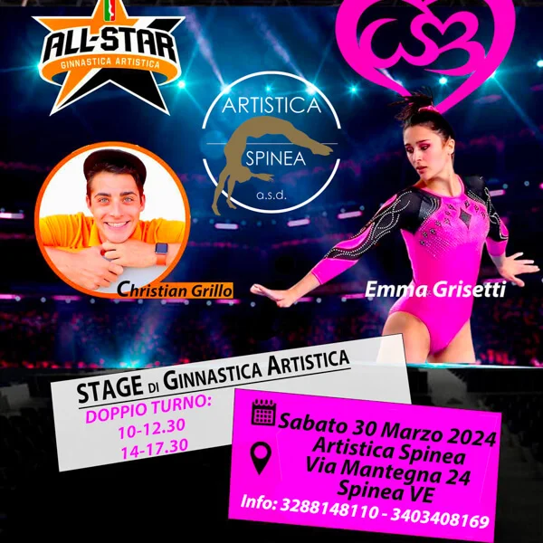 Stage di Ginnastica Artistica a Spinea (VE)